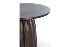 Light & Living Bijzettafel Ø60x38 Cm VEGLIA Mat Donker Bruin