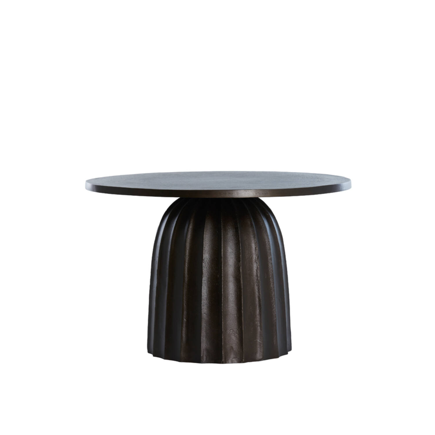 light & living Bijzettafel Ø60x38 cm VEGLIA mat donker bruin