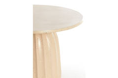 Light & Living Bijzettafel Ø60x38 Cm VEGLIA Mat Zand+licht Bruin Gespikkeld