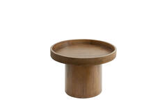 Light & Living Bijzettafel Ø60x44 Cm KALOMO Hout Donker Bruin