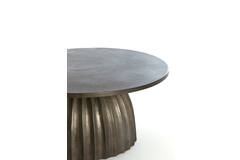 Light & Living Bijzettafel Ø70x33 5 Cm VEGLIA Mat Donker Bruin