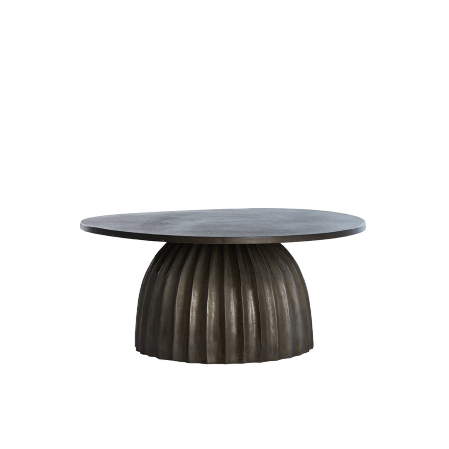 light & living Bijzettafel Ø70x33 5 cm VEGLIA mat donker bruin