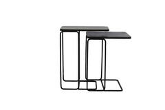 Light & Living Bijzettafel S/2 40x40x51+46x31x57 Cm LAJA Antiek Koper+brons