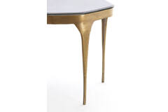 Light & Living Bijzettafel S/2 Max 50x45 5x50 Cm AVI Glas Smoke+antiek Brns