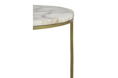 Light & Living Bijzettafel S/2 Ø28x42+Ø41x50 Cm AXAT Agaat Antiek Brons