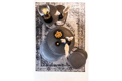 Light & Living Bijzettafel S/2 Ø35x51+Ø40x60 Cm TALCA Lood Antiek Edge