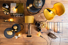 Light & Living Bijzettafel S/2 Ø35x51+Ø40x60 Cm TALCA Lood Antiek Edge