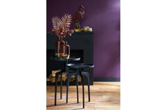 Light & Living Bijzettafel S/2 Ø38x54+Ø41x63 Cm PANO Donker Brons