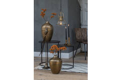 Light & Living Bijzettafel S/2 Ø40x45+Ø49x50 5 Cm TALCA Ruw Lood Antiek