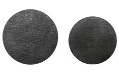 Light & Living Bijzettafel S/2 Ø41x46+Ø49x52 Cm RENGO Relief Zwart Nikkel