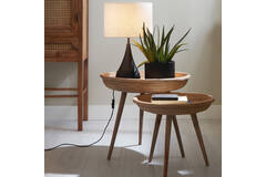 Light & Living Bijzettafel S/2 Ø46x38 5+Ø56x48 Cm COLON Naturel