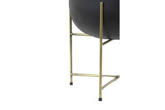 Light & Living Bloempot Deco Ø43x63 Cm BERTENS Mat Zwart+antiek Brons