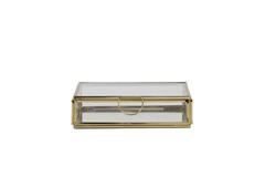 Light & Living Deco Box 15x15x4 Cm MIRINA Goud-spiegel