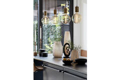 Light & Living Deco LED Globe Ø20x28 Cm LIGHT 4W Amber E27 Dimbaar