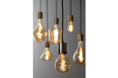 Light & Living Deco LED Globe Ø9 5x14 Cm LIGHT 4W Amber E27 Dimbaar