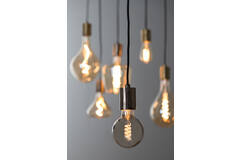 Light & Living Deco LED Globe Ø9 5x14 Cm LIGHT 4W Smoke E27 Dimbaar