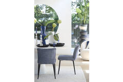 Light & Living Eetkamerstoel 47x58x80 Cm VADENI Blauw-wit+zwart