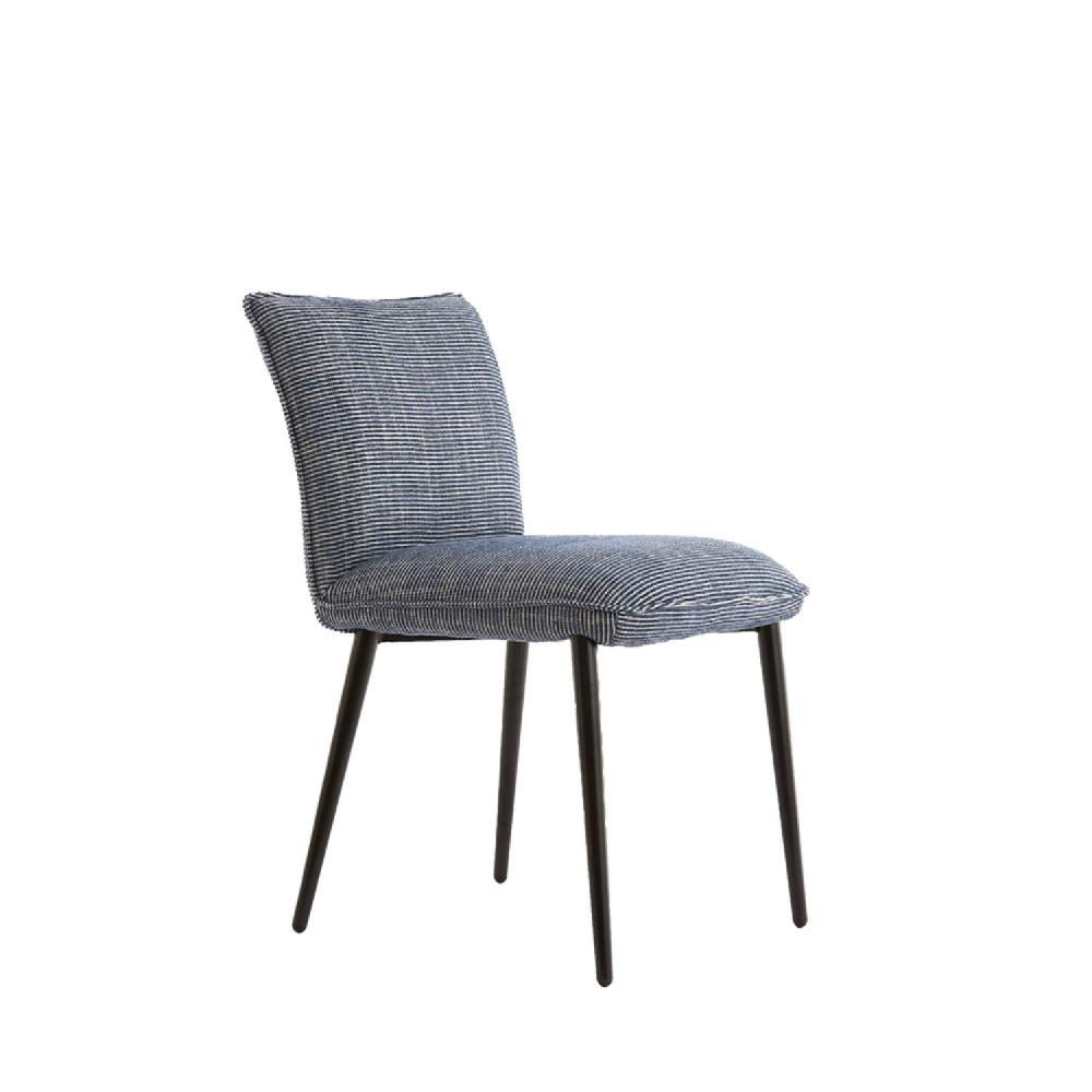 light & living Eetkamerstoel 47x58x80 cm VADENI blauw-wit+zwart