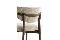 Light & Living Eetkamerstoel 54 5x51x80 5 Cm TROSA Hout D Bruin+crème-bruin