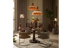 Light & Living Eetkamerstoel 57x53x73 5 Cm ADANTE Donker Bruin+chroom
