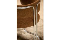 Light & Living Eetkamerstoel 57x53x73 5 Cm ADANTE Donker Bruin+chroom