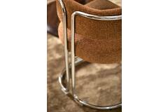 Light & Living Eetkamerstoel 57x53x73 5 Cm ADANTE Karamel+chroom