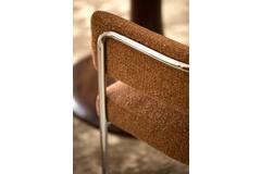 Light & Living Eetkamerstoel 57x53x73 5 Cm ADANTE Karamel+chroom