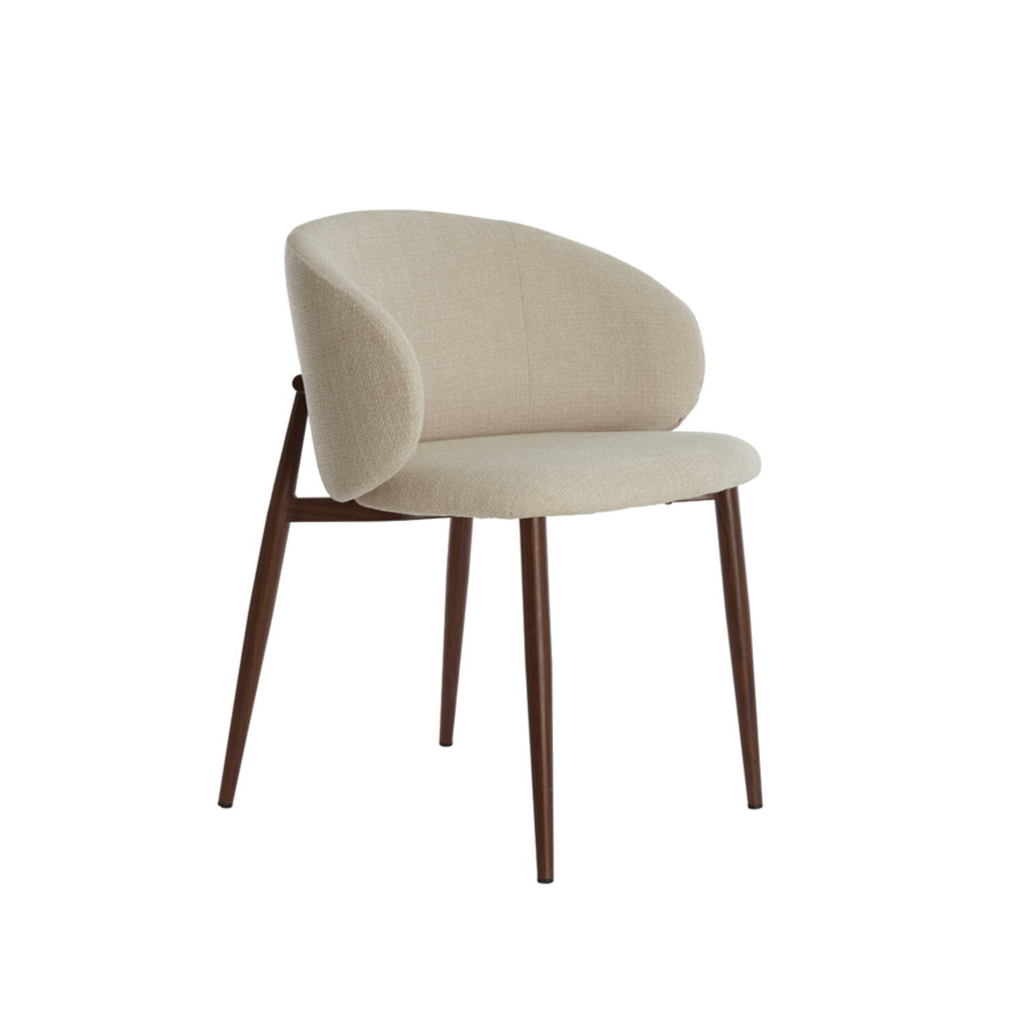 Light & Living Eetkamerstoel 57x56x74 Cm ALUKO Crème+bruin