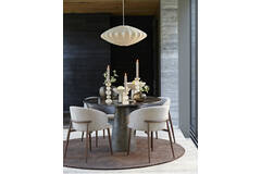 Light & Living Eetkamerstoel 57x56x74 Cm ALUKO Licht Bruin+bruin