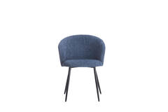 Light & Living Eetkamerstoel 58x58x78 Cm RADAJA Donker Blauw+zwart