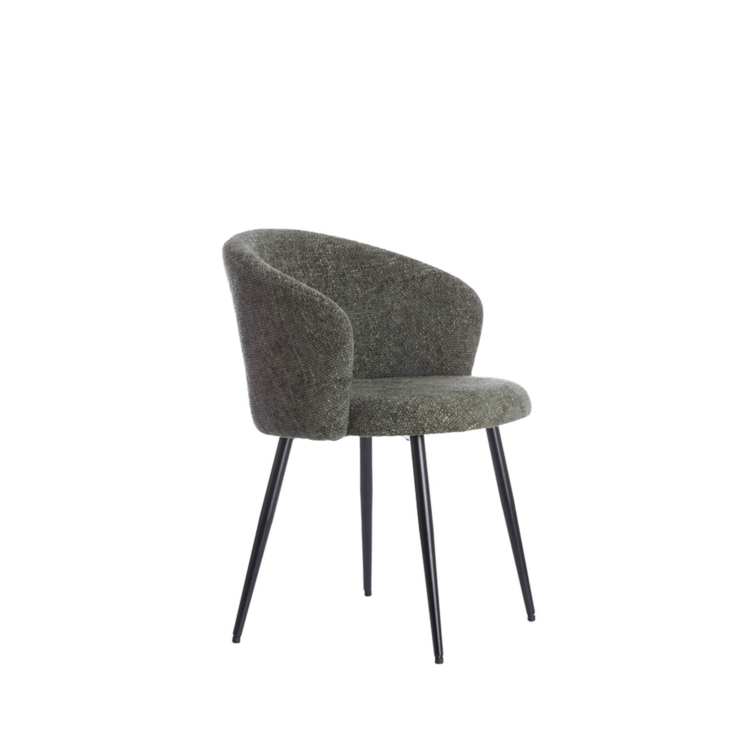 light & living Eetkamerstoel 58x58x78 cm RADAJA donker groen+zwart