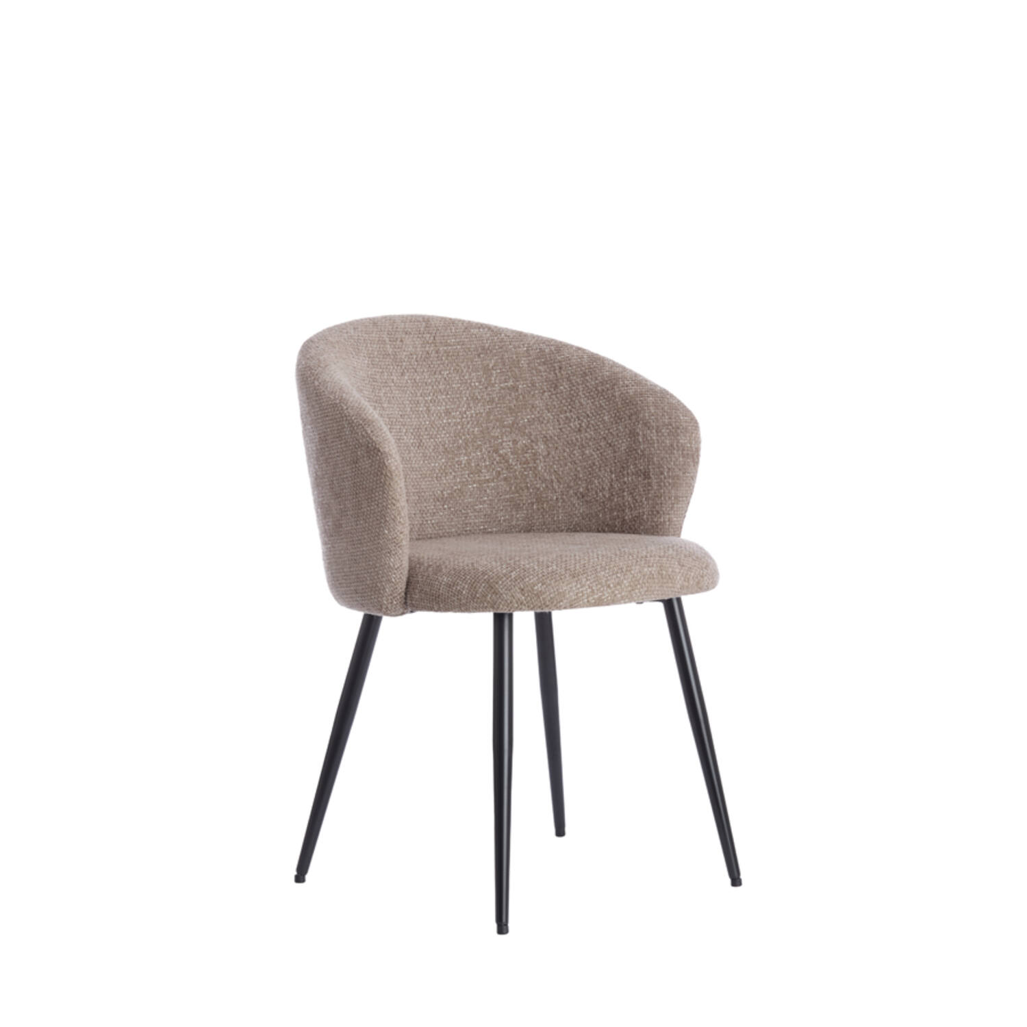 light & living Eetkamerstoel 58x58x78 cm RADAJA taupe+zwart