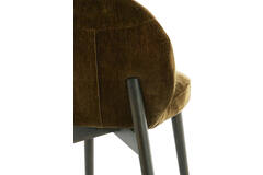 Light & Living Eetkamerstoel 59x50x83 Cm SINOSA Velvet Olijf Grn+hout D Brn