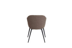 Light & Living Eetkamerstoel 59x58 5x82 Cm LEONE Bouclé Bruin-zwart