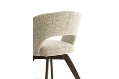 Light & Living Eetkamerstoel 60x59x78 Cm FLEN Hout Donker Bruin+crème-bruin