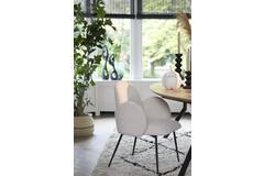 Light & Living Eetkamerstoel 62x59x86 Cm CHIBA Crème+zwart