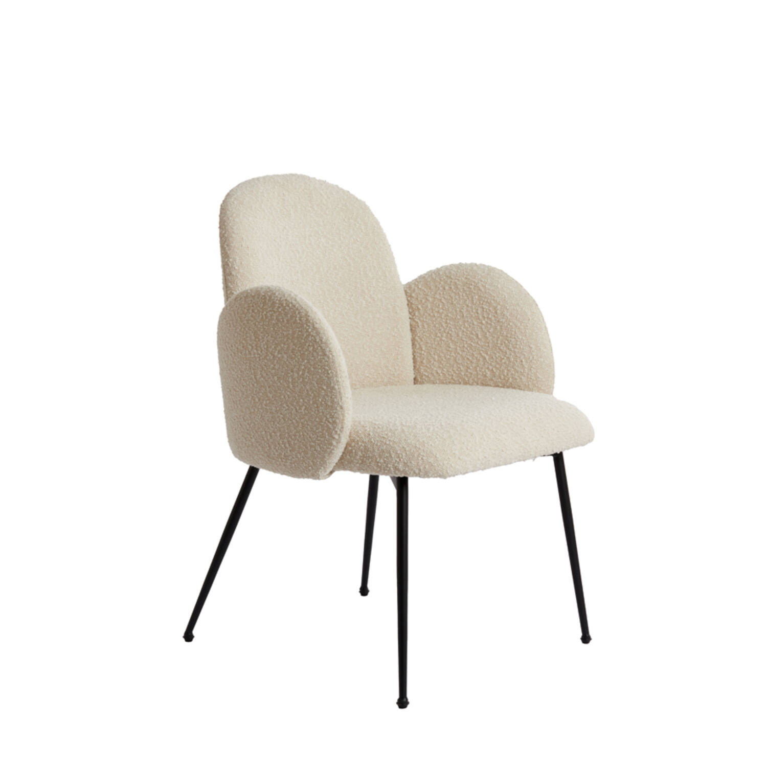 light & living Eetkamerstoel 62x59x86 cm CHIBA crème+zwart