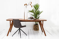 Light & Living Eettafel 220x100x76 Cm QUENZA Acacia Hout Bruin