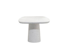 Light & Living Eettafel 220x105x76 Cm HAMURA Terrazzo Wit