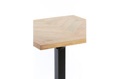 Light & Living Eettafel 80x80x78 Cm CHISA Mango Hout Naturel-zwart