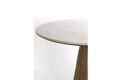 Light & Living Eettafel Ø100x75 Cm RIANNE Marmer Taupe-antiek Brons