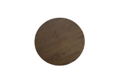 Light & Living Eettafel Ø120x76 Cm PALMIRA Hout Olie Bruin+mat Beige