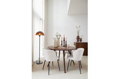 Light & Living Eettafel Ø120x76 Cm QUENZA Acacia Hout Bruin