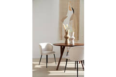 Light & Living Eettafel Ø140x76 Cm QUENZA Acacia Hout Bruin
