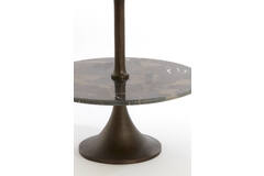 Light & Living Etagere 3 Laags Ø51x100 Cm VERMENTINO Donker Bruin Marmer