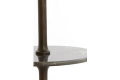 Light & Living Etagere 3 Laags Ø51x100 Cm VERMENTINO Donker Bruin Marmer