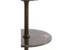 Light & Living Etagere 3 Laags Ø51x100 Cm VERMENTINO Donker Bruin Marmer