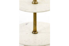 Light & Living Etagere 3 Laags Ø51x100 Cm VERMENTINO Marmer Wit