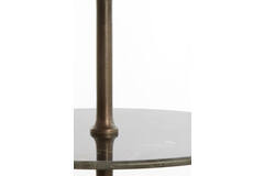 Light & Living Etagere 5 Laags Ø79x175 Cm VERMENTINO Donker Bruin Marmer