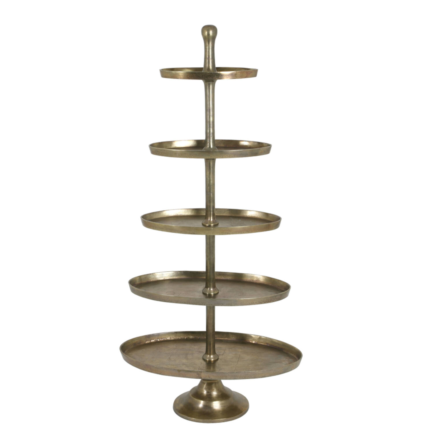 light & living Etagere 5 laags ovaal 83x41x170 cm PRATO antiek brons
